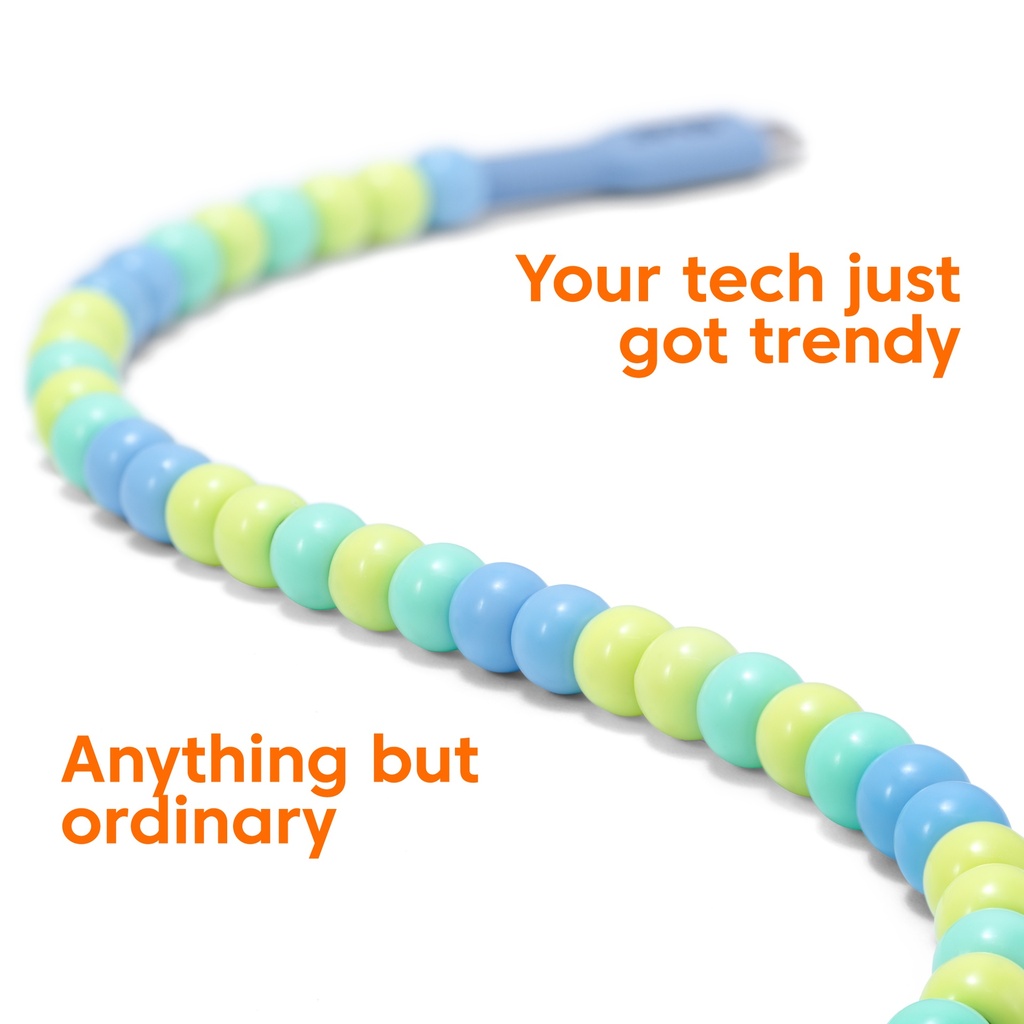 USB-C® Beaded Cable Blue