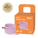 USB-C® Magnetic-Coil 240W PD3.1 Pink Cable 2m / 6.56ft Fast Charging