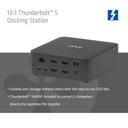 CSV-2562 13-1 Thunderbolt™ 5 Docking Station M.2 SSD 2x HDMI™ 8K60Hz Thunderbolt™ Share Certified 180W