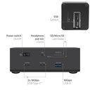 CSV-2562 13-1 Thunderbolt™ 5 Docking Station M.2 SSD 2x HDMI™ 8K60Hz Thunderbolt™ Share Certified 180W