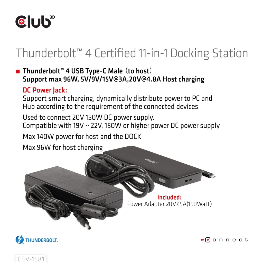 Thunderbolt™ 4 Certified 11-in-1 Docking Station