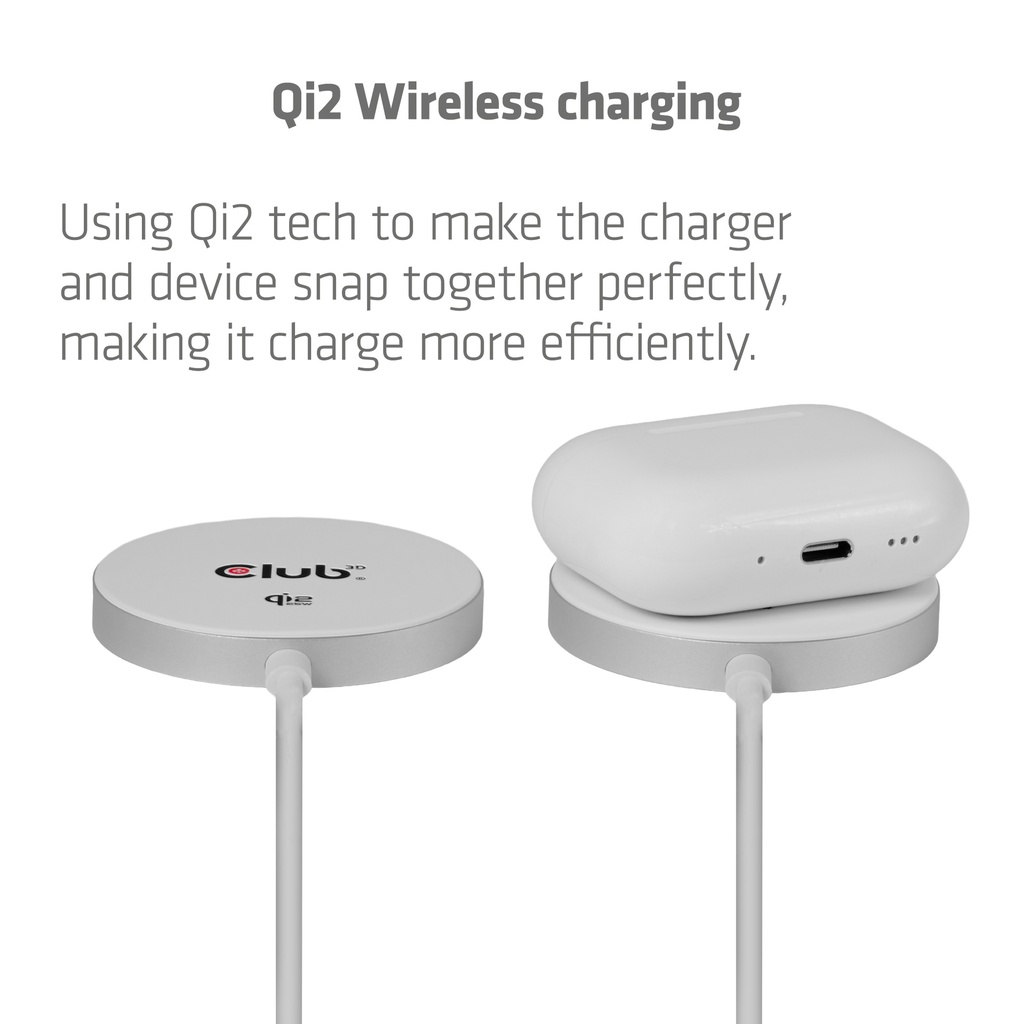 Qi2 25W Wireless Charger White Qi 2.2 MagSafe Compatible Magnetic Pad
