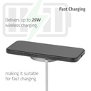 Qi2 25W Wireless Charger White Qi 2.2 MagSafe Compatible Magnetic Pad