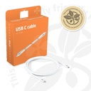 USB4 Gen2x2 Type-C Bi-Directional White 4K60Hz, Data 20Gbps, PD 240W(48V/5A) EPR M/M 2m/6.56ft