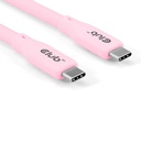 USB4 Gen2x2 Type-C Bi-Directional Baby pink 4K60Hz, Data 20Gbps, PD 240W(48V/5A) EPR M/M 2m/6.56ft