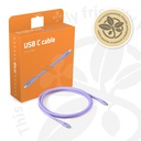 USB4 Gen2x2 Type-C Bi-Directional Purple 4K60Hz, Data 20Gbps, PD 240W(48V/5A) EPR M/M 2m/6.56ft