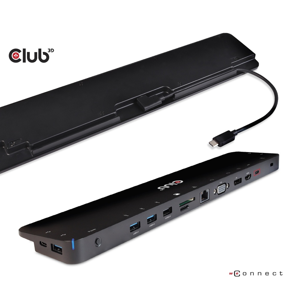 USB-C®10Gbps  Triple Display DP 1.4 Alt PD Charging Dock 100W PD Power charger