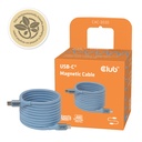 USB-C® Magnetic-Coil 240W PD3.1 Blue Cable 2m / 6.56ft Fast Charging