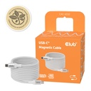 USB-C® Magnetic-Coil 240W PD3.1 White Cable 2m / 6.56ft Fast Charging
