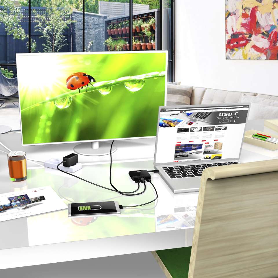 USB-C® to VGA + USB-A  5Gbps+ USB-C® Charging Mini Dock