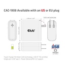 Travel Charger 100 Watt GAN technology, USB-IF TID certified, Single port USB -C®, Power Delivery(PD) 3.0 Support EU