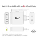Travel Charger 100W GaN technology, Four port USB -A(2x) and -C®(2x), Power Delivery(PD) 3.0 Support