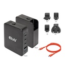 International Travel Charger 140W GaN technology, Four port USB -A(1x) and -C®(3x), PPS + Power Delivery(PD) 5Gbps Support