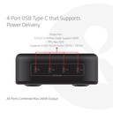Travel Charger 240 Watt GaN technology, Four port USB -C®, Power Delivery(PD) 5Gbps and PPS Support