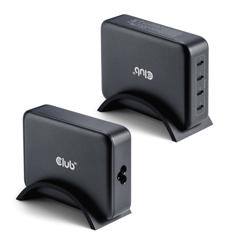 Travel Charger 240 Watt GaN technology, Four port USB -C®, Power Delivery(PD) 5Gbps and PPS Support