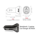 Notebook / Laptop Car Charger 36 Watt