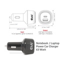 Notebook / Laptop Power Car Charger 63 Watt 