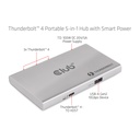 Thunderbolt™4 Portable 5-in-1 Hub with Smart Power