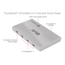Thunderbolt™4 Portable 5-in-1 Hub with Smart Power