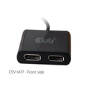 USB-A to DisplayPort™1.2 Dual Monitor 4K60Hz Video Splitter
