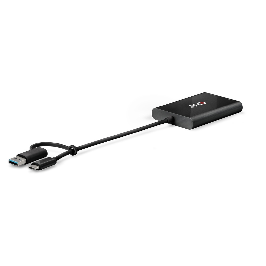 USB-C® (with USB -A adapter) to dual  Displayport™(4K60Hz) Video Splitter