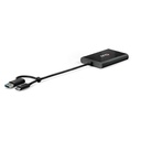 USB-C® (with USB -A adapter) to dual  Displayport™(4K60Hz) Video Splitter