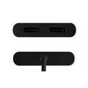 USB-C® (with USB -A adapter) to dual  Displayport™(4K60Hz) Video Splitter