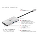 USB-C®5Gbps PD Charging Hub to 2x -C® 10G ports and 2x USB Type-A 10G ports 