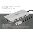 USB-C®10Gbps  to 10Gbps 4x USB Type-A Hub