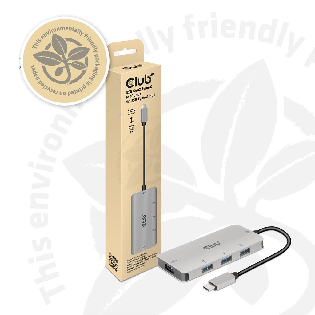 USB-C®10Gbps  to 10Gbps 4x USB Type-A Hub