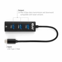 USB-C® 5Gbps to 3 Ports USB Type-A Hub with Gigabit Ethernet