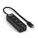 USB-C® 5Gbps to 3 Ports USB Type-A Hub with Gigabit Ethernet