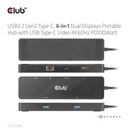 USB-C®, 6-in-1 Dual Displays Portable Dock with USB-C®Video 4K60Hz