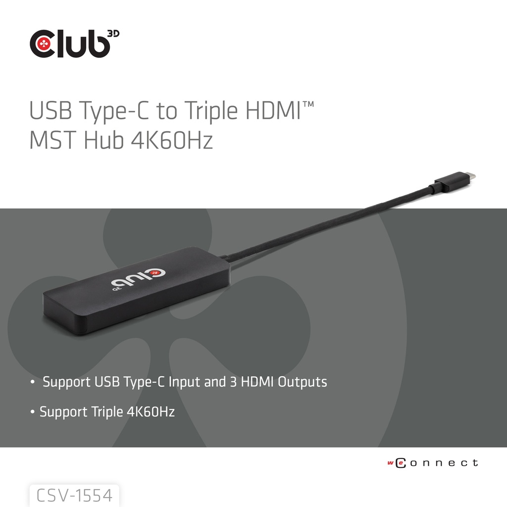 USB-C® to Triple HDMI™ MST Hub 4K60Hz 