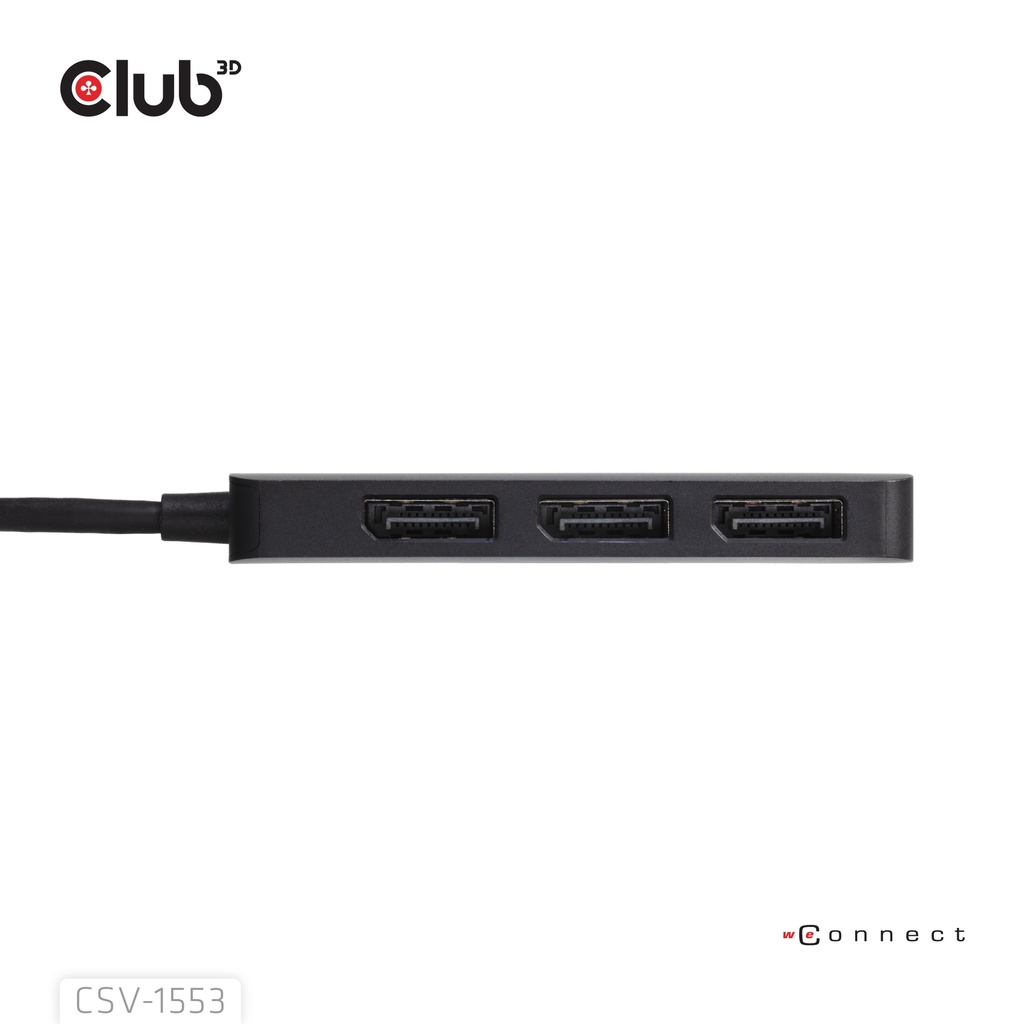 USB-C® to Triple  DisplayPort™  MST Hub 4K60Hz 