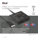 HDMI™ 2-in-1 Bi-directional Switch for 8K60Hz or 4K120Hz
