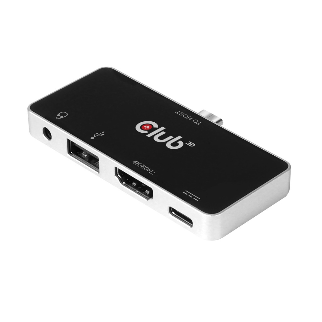 USB-C® 4-in-1 Hub to HDMI™ 4K60Hz USB-C® PD / USB  A / Audio jack