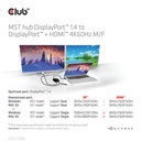 MST hub DisplayPort™ 1.4 to DisplayPort™ + HDMI™ 4K60Hz M/F 