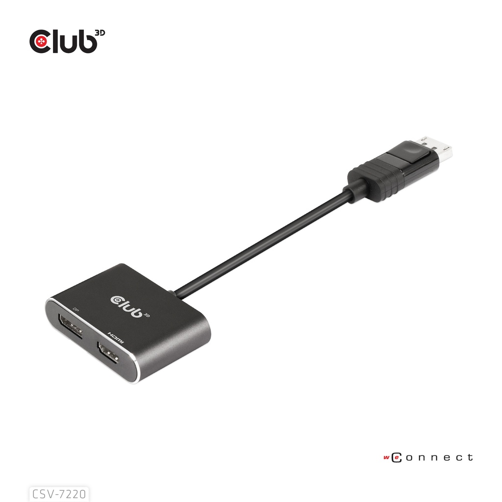 MST hub DisplayPort™ 1.4 to DisplayPort™ + HDMI™ 4K60Hz M/F 