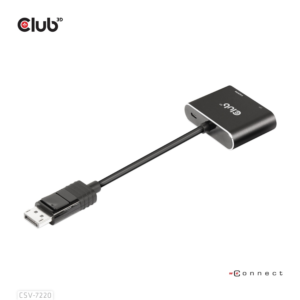 MST hub DisplayPort™ 1.4 to DisplayPort™ + HDMI™ 4K60Hz M/F 