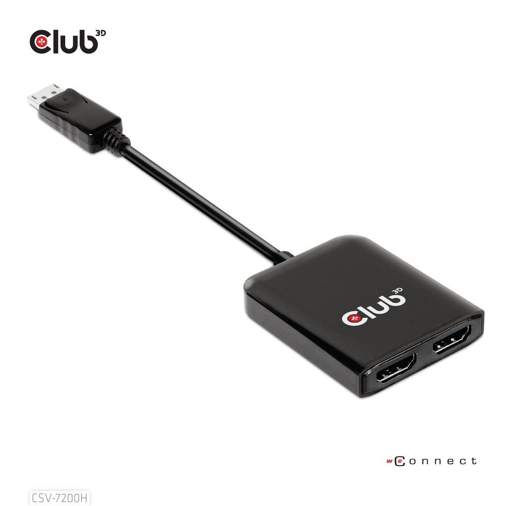Multi Stream Transport (MST) Hub DisplayPort™ 1.4 to HDMI™ Dual Monitor 4K60Hz M/F