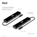 USB-C®10Gbps, 6-in-1 Hub with HDMI™ 8K60Hz or 4K120Hz, 2xUSB Type-A(10G), Ethernet RJ45(2.5G) and 2xUSB-C®, 1x Data(10G) and 1xPD3.0 charging 100 watt