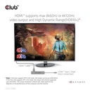 USB-C®10Gbps, 6-in-1 Hub with HDMI™ 8K60Hz or 4K120Hz, 2xUSB Type-A(10G), Ethernet RJ45(2.5G) and 2xUSB-C®, 1x Data(10G) and 1xPD3.0 charging 100 watt
