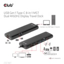 USB-C®5Gbps  8-in-1 MST Dual 4K60Hz Display Travel Dock