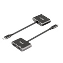 MST hub USB-C®(DP Alt-Mode) to DisplayPort™ + HDMI™ 4K60Hz M/F 
