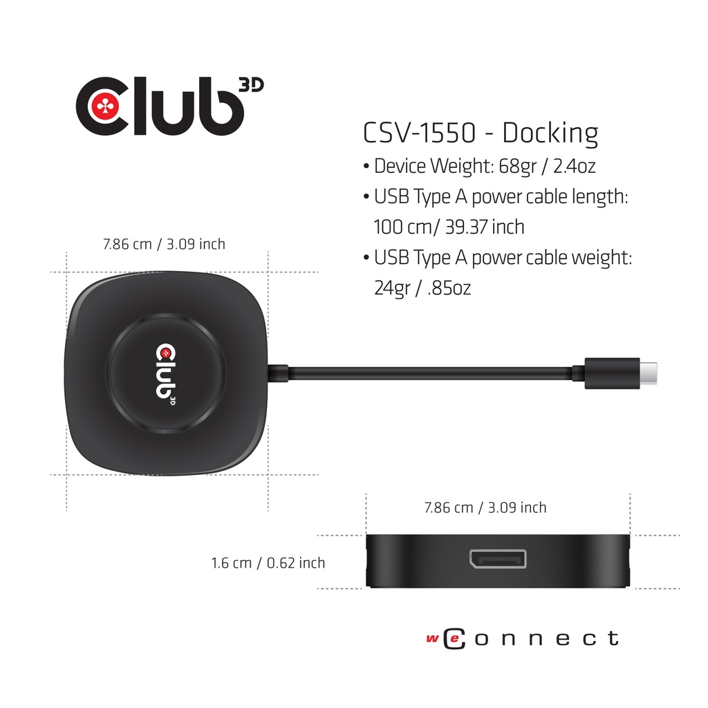 USB-C®Multi Stream Transport (MST)Hub DisplayPort™1.4 Triple Monitor
