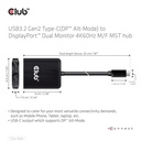 USB-C®(DP Alt-Mode) to DisplayPort™ Dual Monitor 4K60Hz M/F MST hub