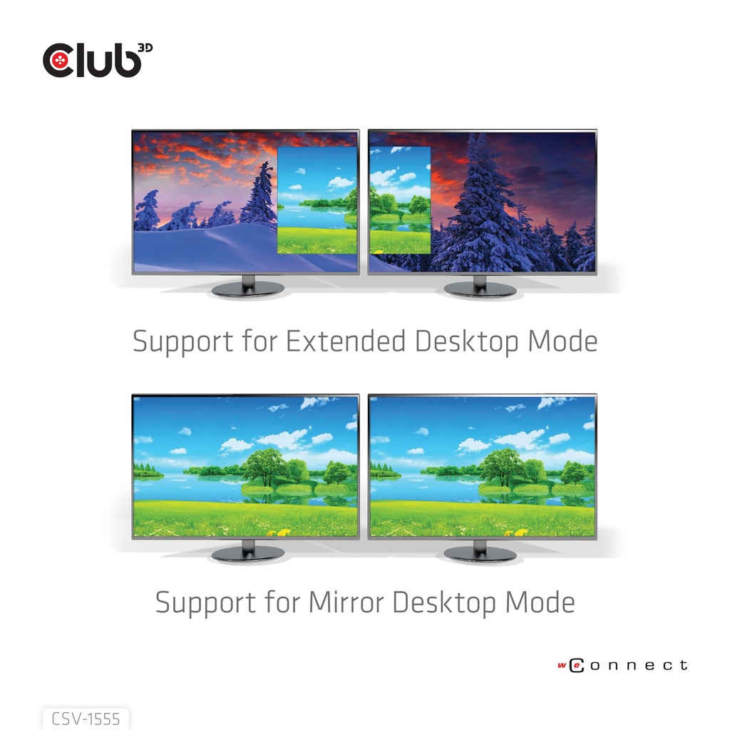 USB-C®(DP Alt-Mode) to DisplayPort™ Dual Monitor 4K60Hz M/F MST hub