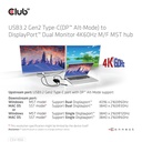 USB-C®(DP Alt-Mode) to DisplayPort™ Dual Monitor 4K60Hz M/F MST hub