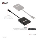 USB-C®(DP Alt-Mode) to DisplayPort™ Dual Monitor 4K60Hz M/F MST hub